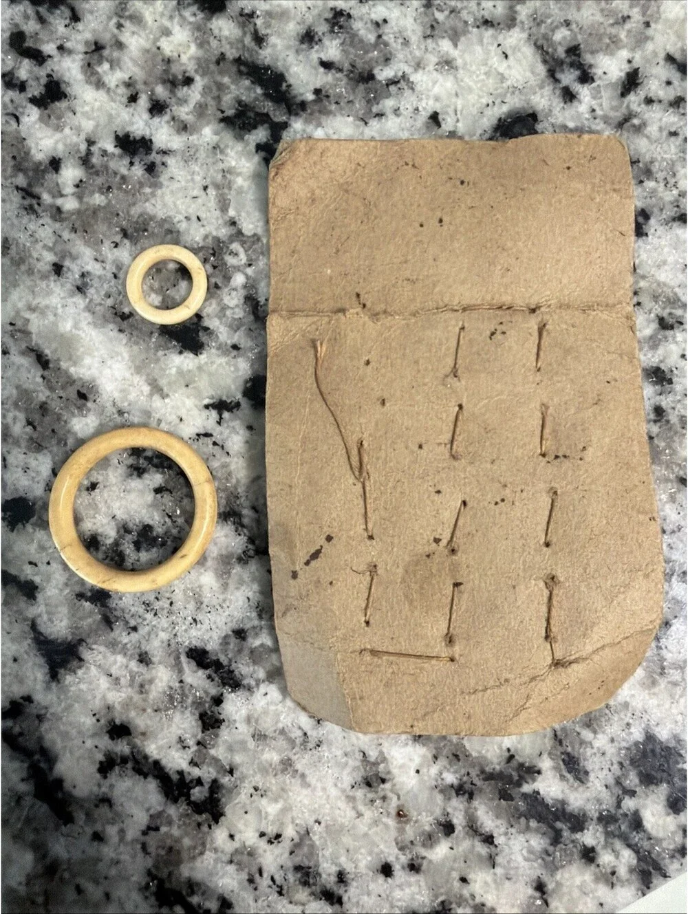 Perfecta Bone Rings  - Sewing Knitting Crochet - France Antique.